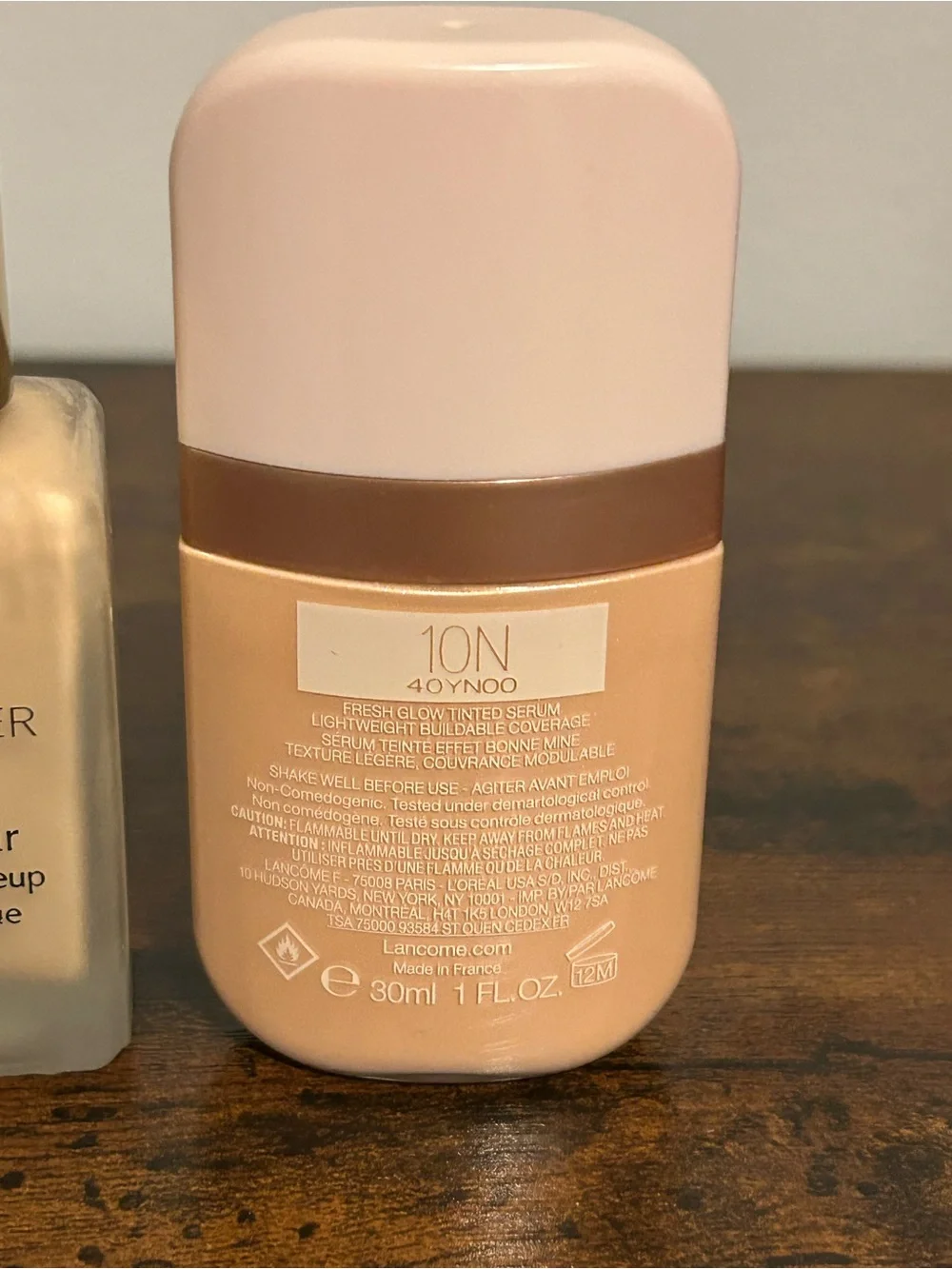 Estee Lauder Double Wear foundation and Lancôme Skin Idôle 3 Serum skin tint